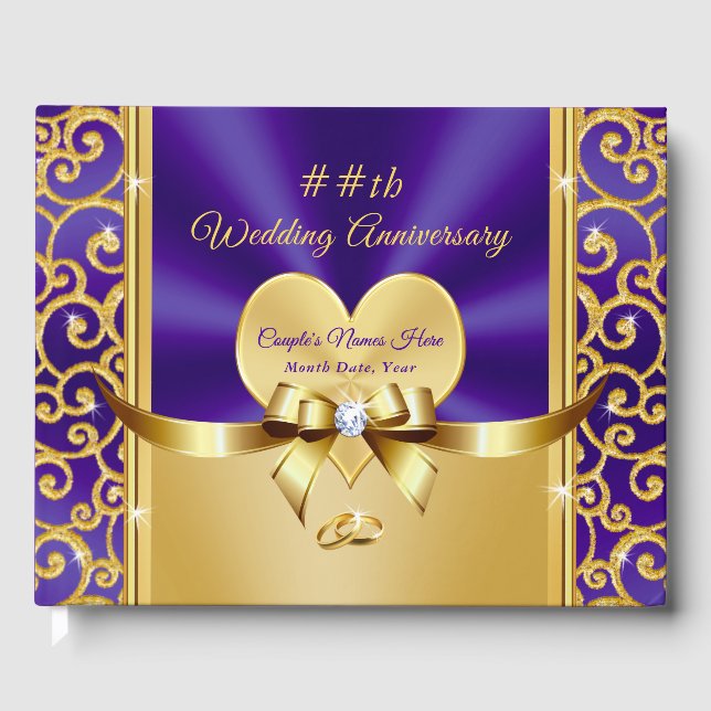 Fantastisk Personlig Bröllopsdag Gästbok (Framsida)