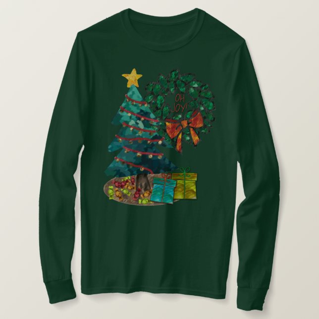 Fantastisk Personlig för vattenfärgsjul Tröja (Design framsida)