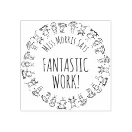 Fantastisk Personlig Lärare Frimärke Rubber Stämpel