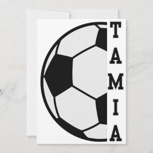 Fantastisk Personlig Namn Fotboll Sport Inbjudningar