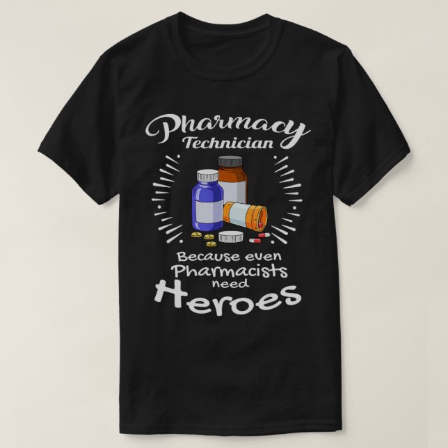 Fantastisk Pharmacy Tech Gift Pharmacy Technician  T Shirt (Design framsida)
