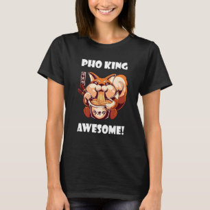Fantastisk Pho Fox Pho Bowl Vietnamesisk Nudelsopp T Shirt