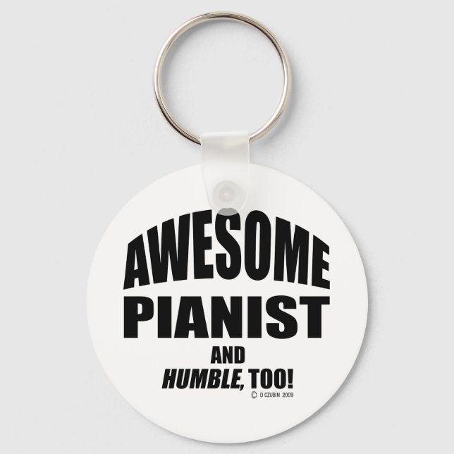Fantastisk Pianist Nyckelring (Framsida)