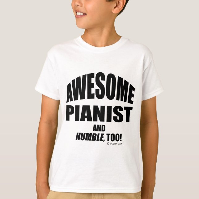 Fantastisk Pianist Tee (Framsida)