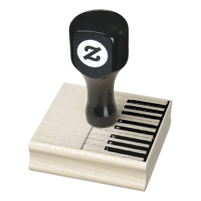 Fantastisk Piano Artwork Stämpel (Stämpel)