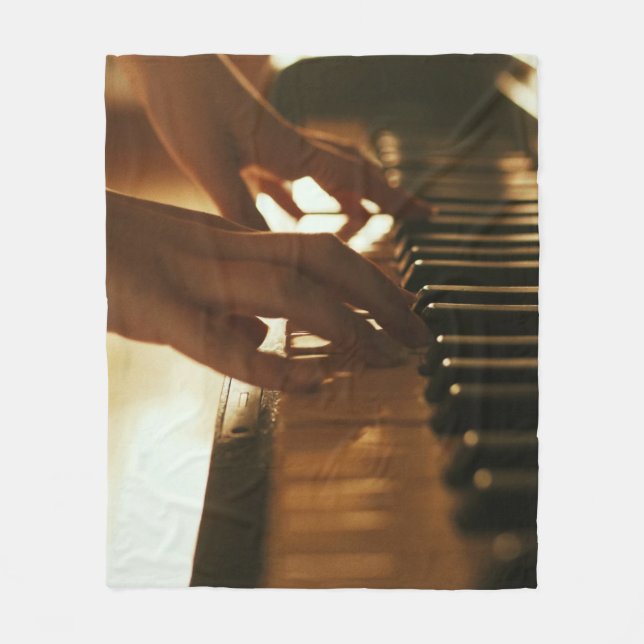 Fantastisk Piano Design Fleecefilt (Framsidan)