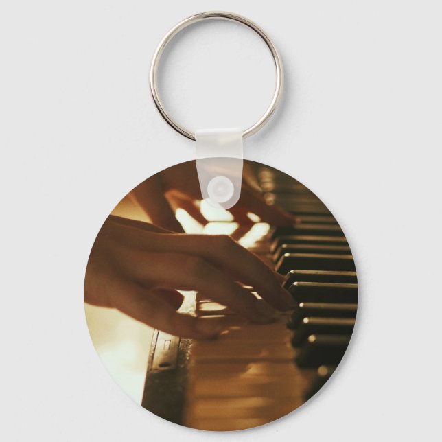 Fantastisk Piano Design Nyckelring (Framsida)