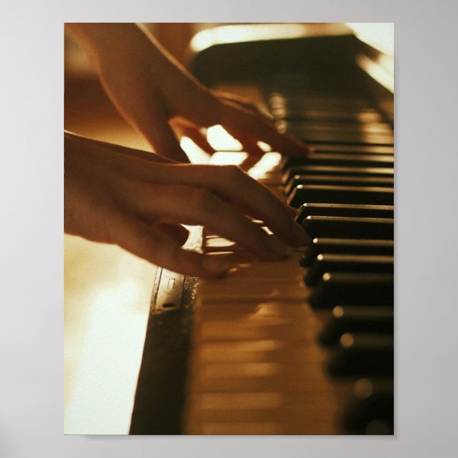 Fantastisk Piano Design Poster (Framsidan)