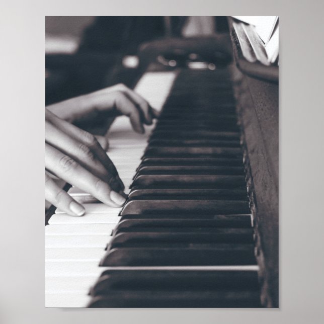 Fantastisk Piano Design Poster (Framsidan)