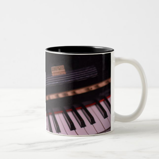 Fantastisk Piano Design Två-Tonad Mugg (Höger)
