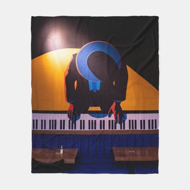 Fantastisk Piano Fleecefilt (Framsidan)