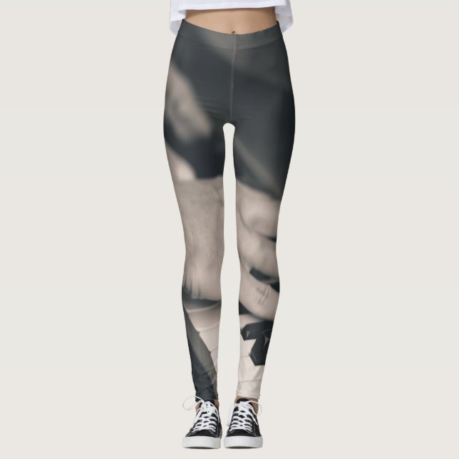 Fantastisk Piano Leggings (Framsida)