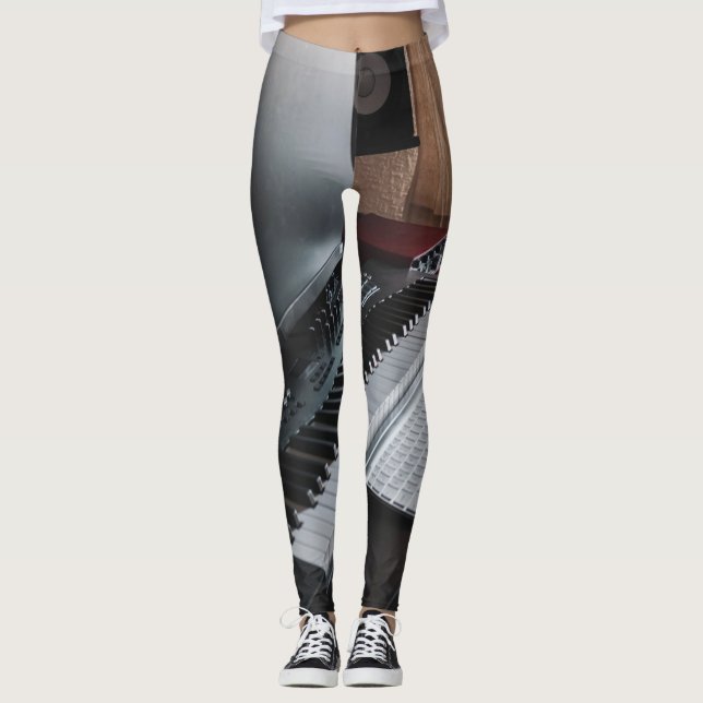Fantastisk Piano Leggings (Framsida)