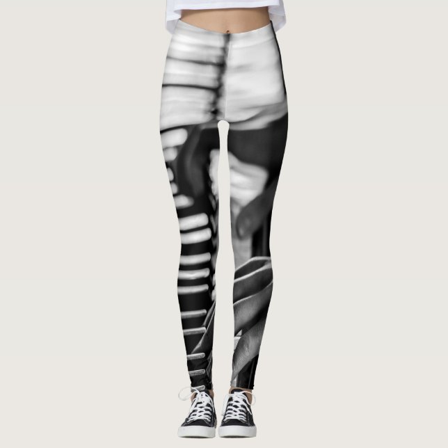 Fantastisk Piano Leggings (Framsida)