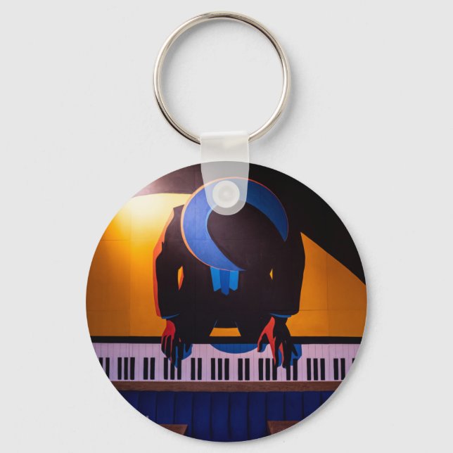 Fantastisk Piano Nyckelring (Framsida)