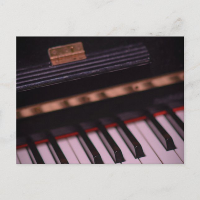 Fantastisk pianodesign vykort (Framsida)