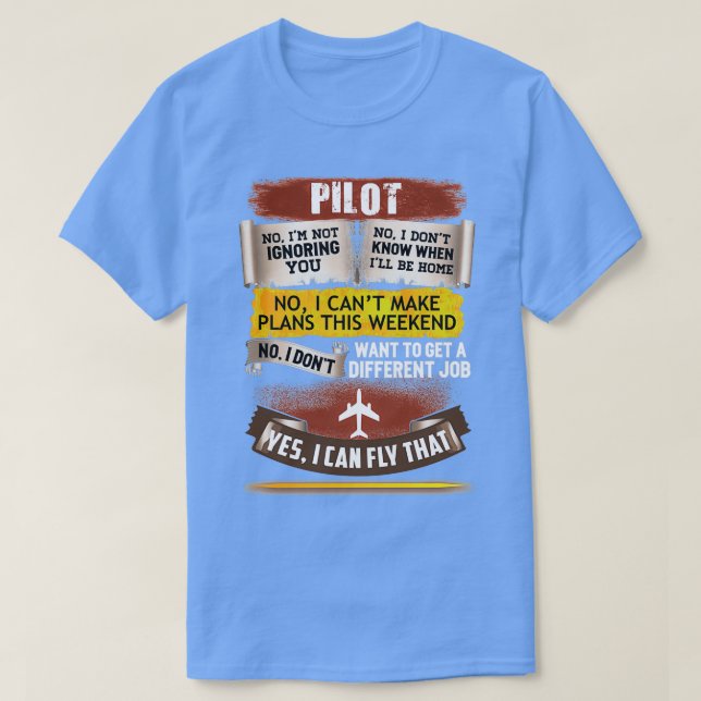 Fantastisk Pilot kan åtgärda detta T Shirt (Design framsida)