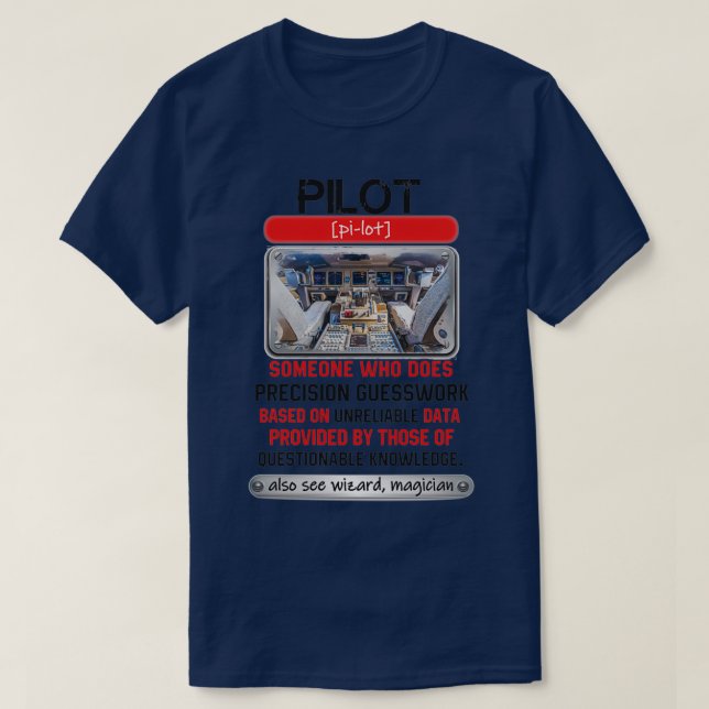 Fantastisk Pilot som utför precisionsgarantin T Shirt (Design framsida)