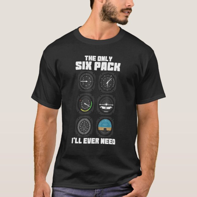 Fantastisk-piloten för luftfart checkar ut min 6-p t shirt (Framsida)