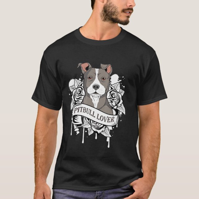 Fantastisk Pitbull Gif Pit Bull T Shirt (Framsida)