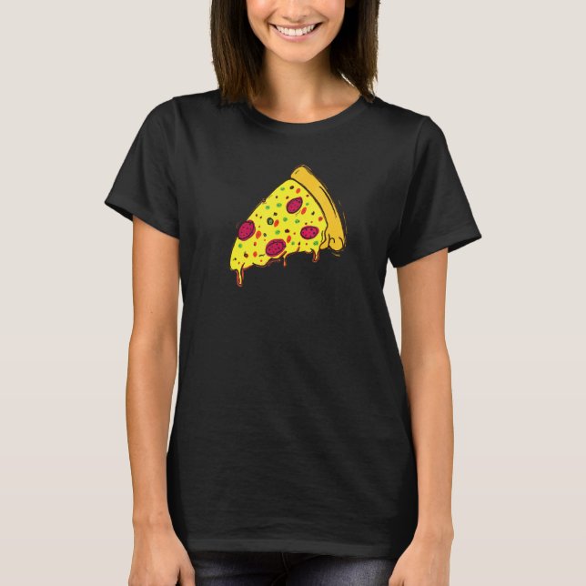 Fantastisk Pizzabit För Snabbmat T Shirt (Framsida)
