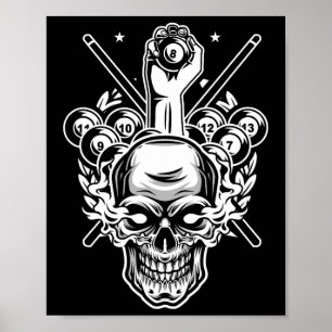 Fantastisk Pocket Billiard Bassäng Player Idrottsm Poster