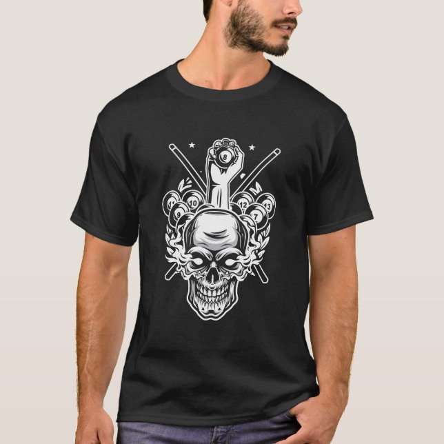 Fantastisk Pocket Billiards Bassäng Player Idrotts T Shirt (Framsida)