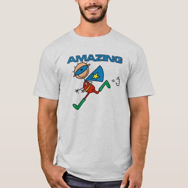 Fantastisk pojkehjälte tee shirt (Framsida)