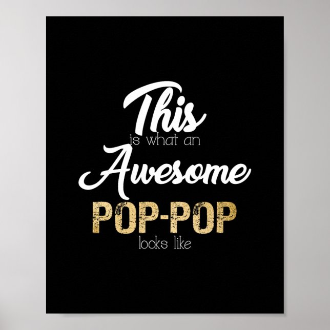fantastisk pop-pop speciell farfar poster (Framsidan)