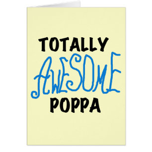 Fantastisk Poppa Tshirts och presenter Hälsningskort