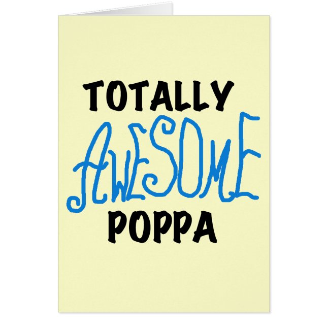Fantastisk Poppa Tshirts och presenter Hälsningskort (Framsidan)