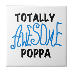 Fantastisk Poppa Tshirts och presenter Kakelplatta