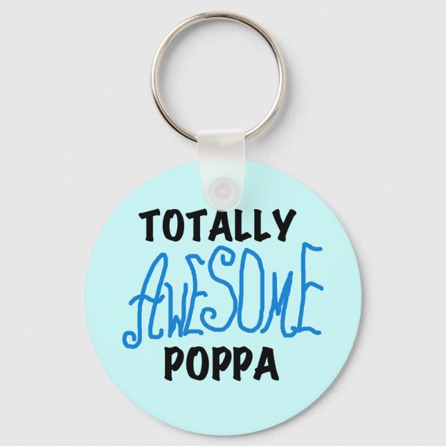 Fantastisk Poppa Tshirts och presenter Nyckelring (Framsida)
