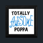 Fantastisk Poppa Tshirts och presenter Smyckeskrin<br><div class="desc">Fantastisk Poppa T-shirts,  hoodies,  mugg,  farpa keepsakes,  kort,  knappar,  klistermärken och mycket mer för att fantastisk-poppa eller poppa ska vara med ljusblå text med svart eller vit text för ljus och mörk t-shirts och presenter.</div>
