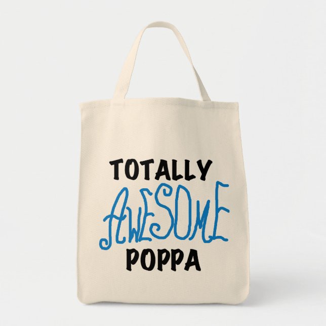Fantastisk Poppa Tshirts och presenter Tygkasse (Framsidan)