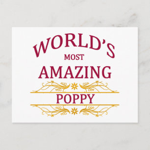 Fantastisk Poppy Vykort