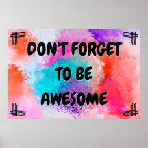"Fantastisk" Positive Wall Art Poster