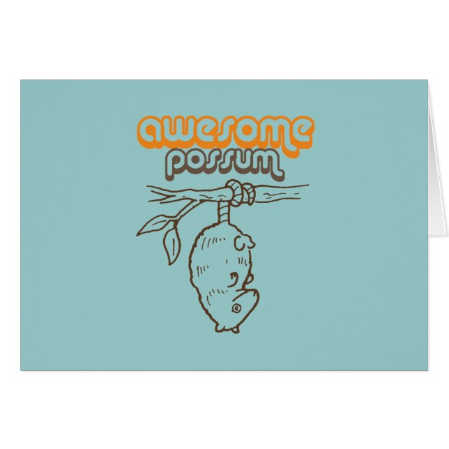 Fantastisk Possum Hälsningskort (Framsidan Horizontal)