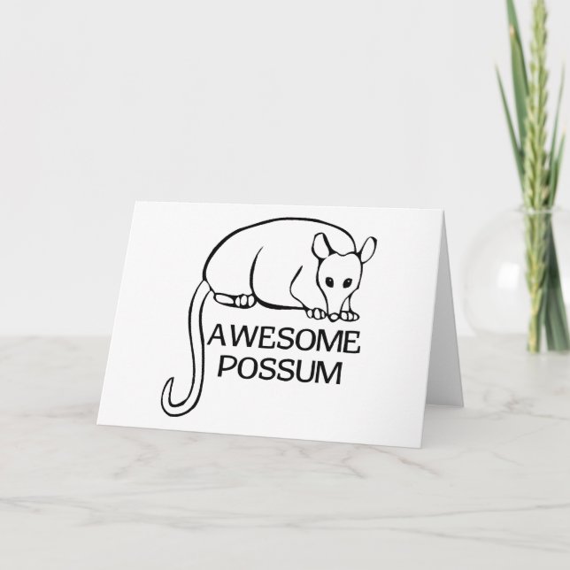 Fantastisk Possum Kort (Framsida)