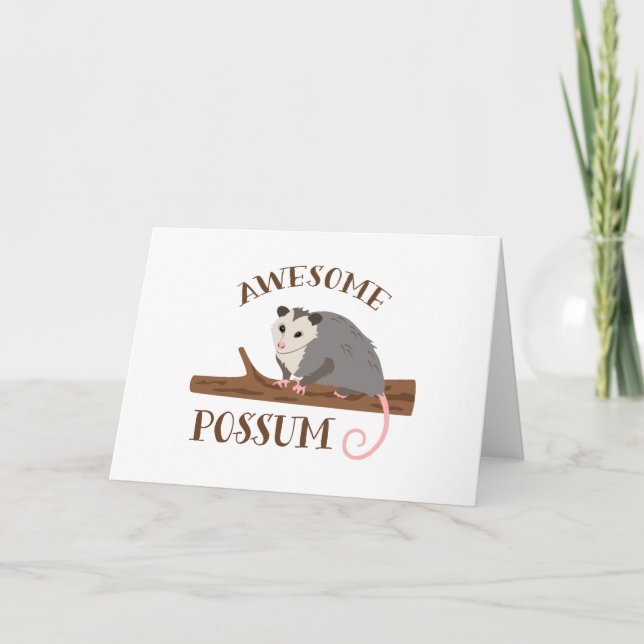 Fantastisk Possum Kort (Framsida)