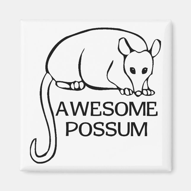 Fantastisk Possum Magnet (Framsidan)
