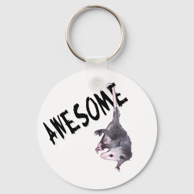 Fantastisk Possum Opossum Nyckelring (Framsida)
