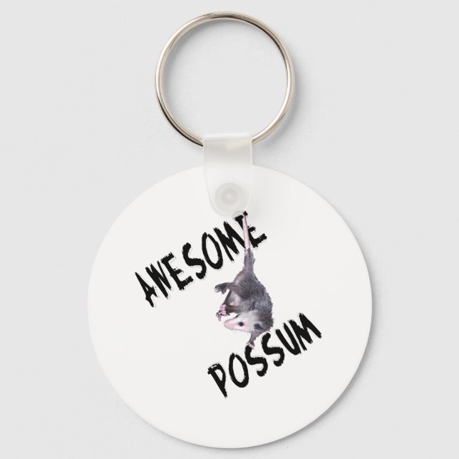 Fantastisk Possum Opossum Nyckelring (Framsida)