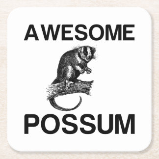FANTASTISK POSSUM UNDERLÄGG PAPPER KVADRAT