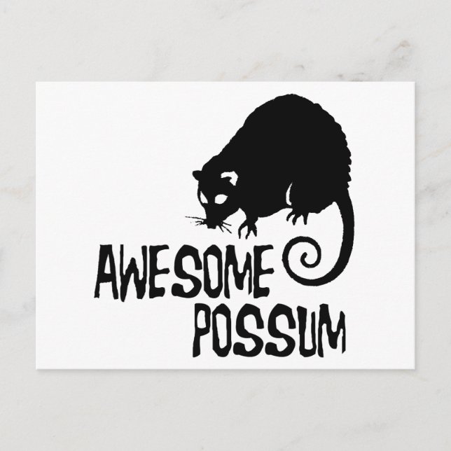 Fantastisk Possum Vykort (Framsida)