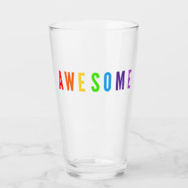 FANTASTISK POSTIVA LYCKLIG UPPHÄVANDE AV RAINBOW F GLASKOPP