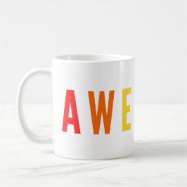 FANTASTISK POSTIVA LYCKLIG UPPHÄVANDE AV RAINBOW F KAFFEMUGG