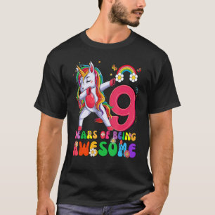 Fantastisk Princess Unicorn Birthday 9 Year Old Gi T Shirt