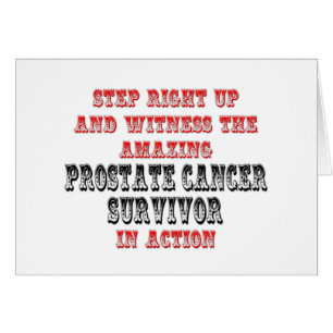 Fantastisk Prostate Cancer Survivor in action Hälsningskort