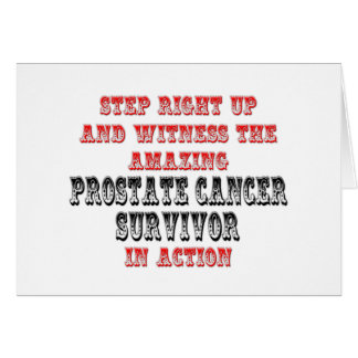Fantastisk Prostate Cancer Survivor in Action Hälsningskort